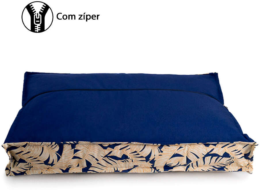 Almofada Fábrica Pet Futon Impermeável Folha para Cães e Gatos - Tam. Único