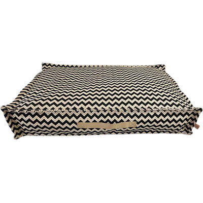 Almofada Fábrica Pet Futon Missoni Preta para Cães e Gatos