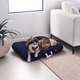 Almofada Fábrica Pet London Azul para Cães e Gatos