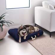 Almofada Fábrica Pet London Azul para Cães e Gatos - Tam. P