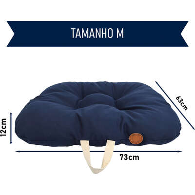 Almofada Fábrica Pet London Azul para Cães e Gatos