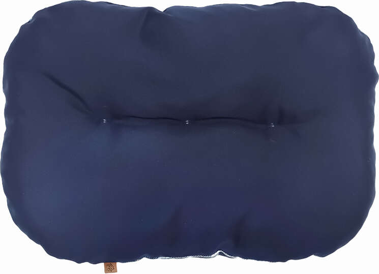 Almofada Fábrica Pet Vic Xadrez Azul para Cães e Gatos - Tam. M