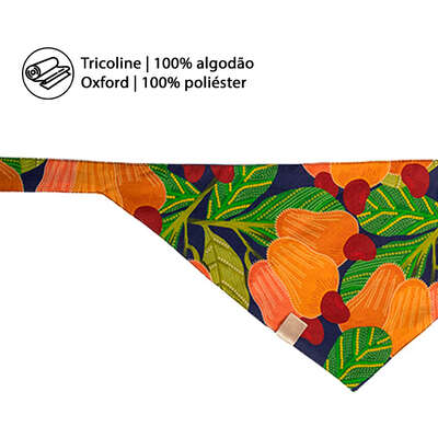 Bandana Fábrica Pet Cajú para Cães e Gatos