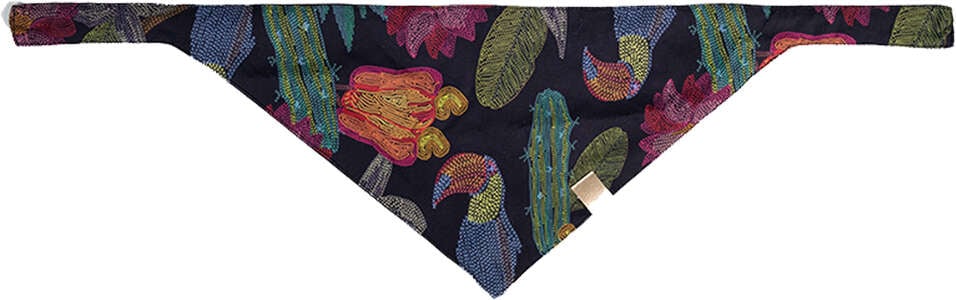 Bandana Fábrica Pet Flor Noturna para Cães e Gatos - Tam. Único