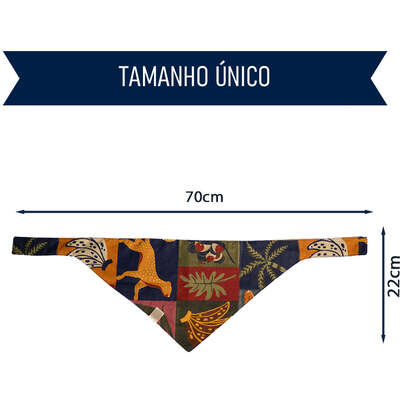 Bandana Fábrica Pet Pantanal para Cães e Gatos