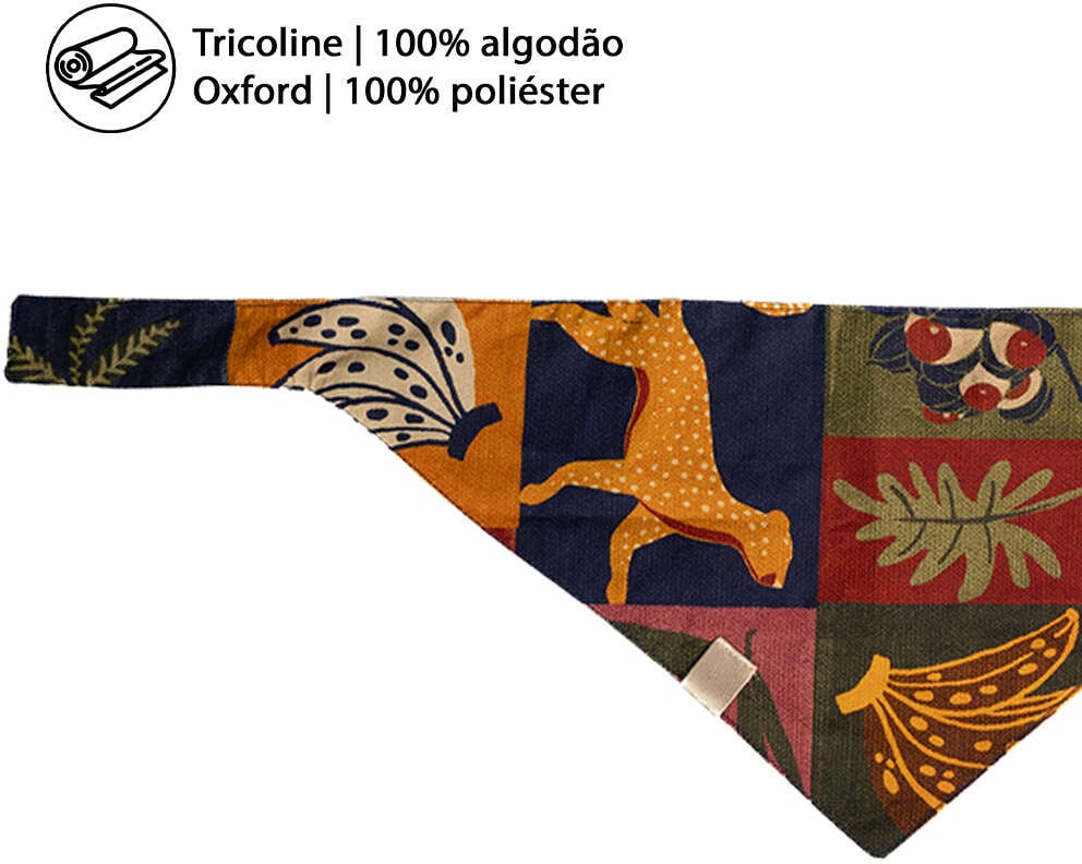 Bandana Fábrica Pet Pantanal para Cães e Gatos - Tam. Único