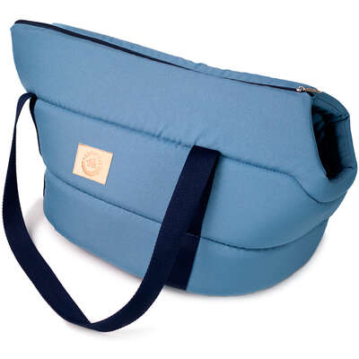 Bolsa de Transporte Aberta Granada Fábrica Pet Azul para Cães e Gatos