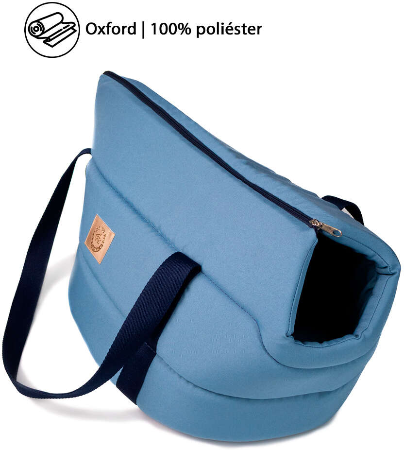Bolsa de Transporte Aberta Granada Fábrica Pet Azul para Cães e Gatos - Tam. G