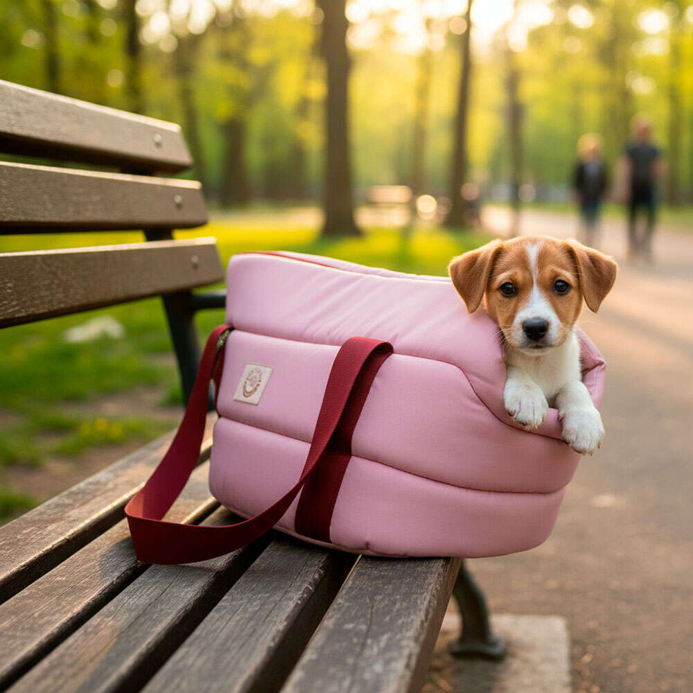 Bolsa de Transporte Aberta Granada Fábrica Pet Rosé para Cães e Gatos - Tam. G