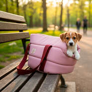 Bolsa de Transporte Aberta Granada Fábrica Pet Rosé para Cães e Gatos - Tam. G