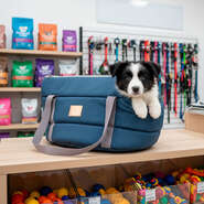 Bolsa de Transporte Aberta Home Fábrica Pet Azul para Cães e Gatos - Tam. G