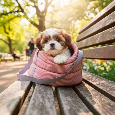 Bolsa de Transporte Aberta Home Fábrica Pet Rosé para Cães e Gatos”