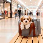 Bolsa de Transporte Gomo Malaga Fábrica Pet Cinza para Cães e Gatos - Tam. Único