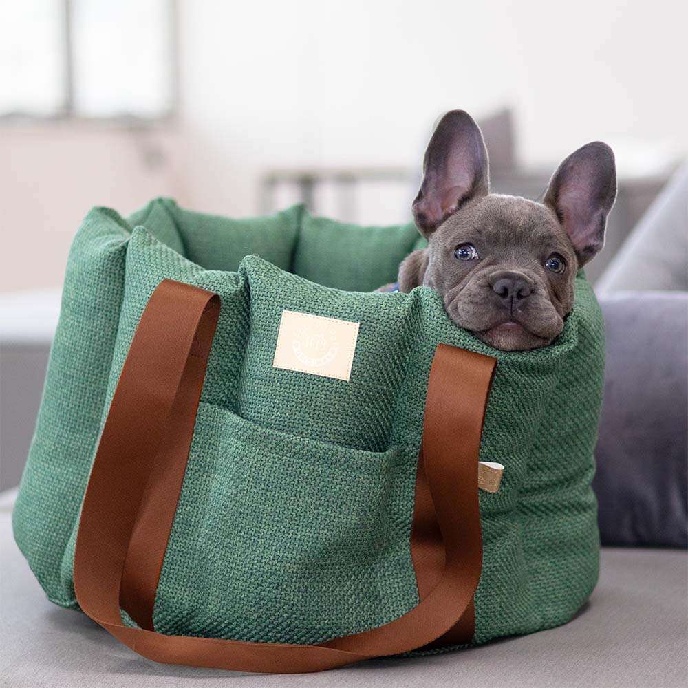Bolsa de Transporte Gomo Malaga Fábrica Pet Verde para Cães e Gatos - Tam. Único