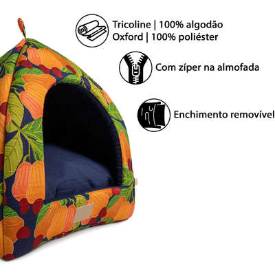 Cabana Fábrica Pet Cajú para Cães e Gatos