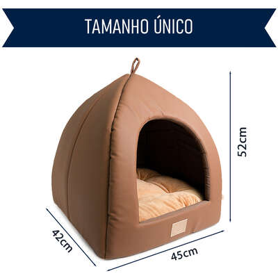 Cabana Fábrica Pet Cordoba Marrom para Cães e Gatos