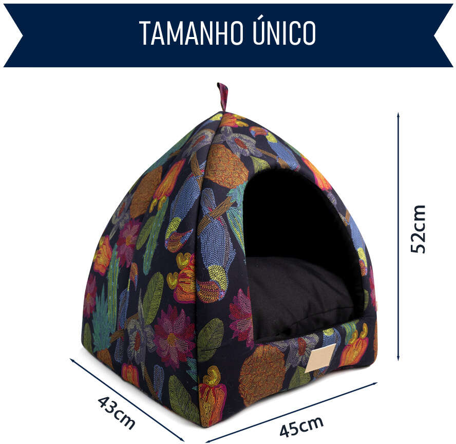 Cabana Fábrica Pet Flor Noturna para Cães e Gatos - Tam. Único