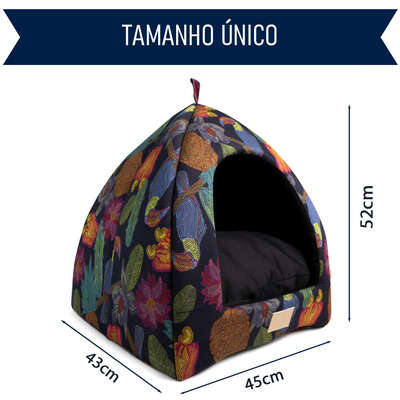 Cabana Fábrica Pet Flor Noturna para Cães e Gatos
