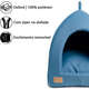 Cabana Fábrica Pet Granada Azul para Cães e Gatos