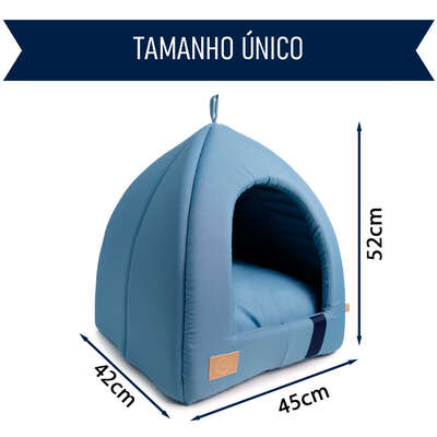 Cabana Fábrica Pet Granada Azul para Cães e Gatos