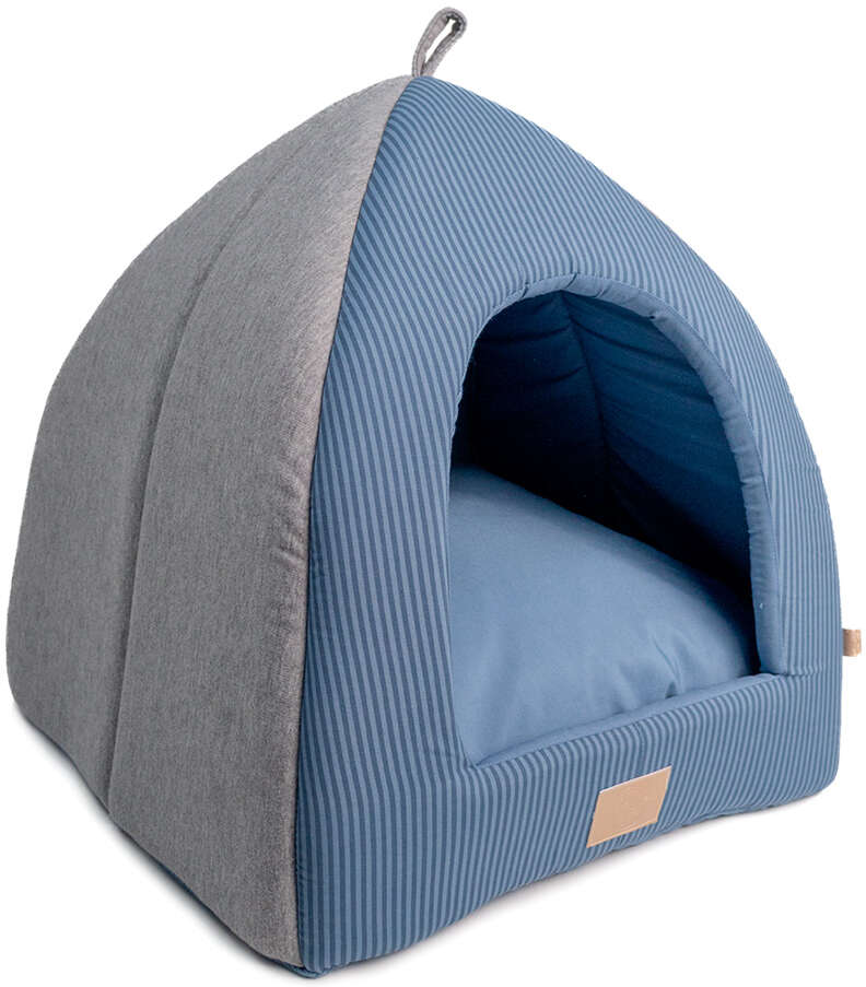 Cabana Fábrica Pet Home Azul para Cães e Gatos - Tam. Único