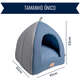 Cabana Fábrica Pet Home Azul para Cães e Gatos