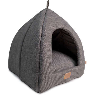 Cabana Fábrica Pet Malaga Cinza para Cães e Gatos