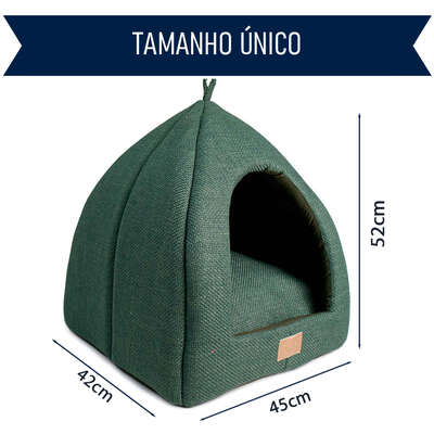 Cabana Fábrica Pet Malaga Verde para Cães e Gatos