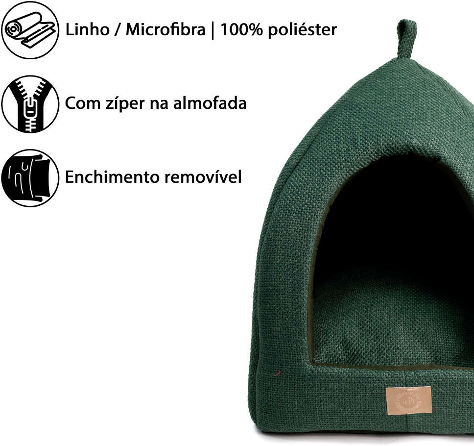 Cabana Fábrica Pet Malaga Verde para Cães e Gatos - Tam. Único