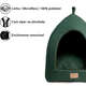 Cabana Fábrica Pet Malaga Verde para Cães e Gatos