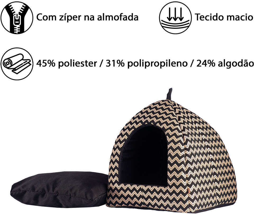 Cabana Fábrica Pet Missoni para Cães e Gatos - Tam. Único