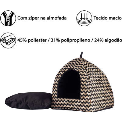 Cabana Fábrica Pet Missoni para Cães e Gatos