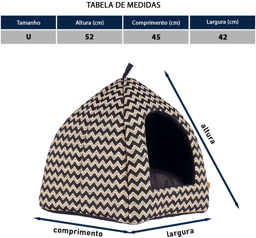 Cabana Fábrica Pet Missoni para Cães e Gatos - Tam. Único