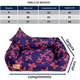 Cama Fábrica Pet Butterfly Marinho para Cães e Gatos