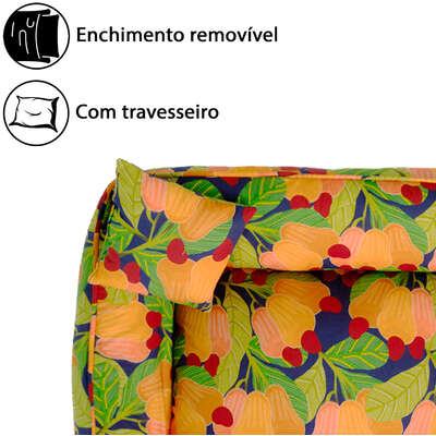 Cama Fábrica Pet Cajú Laranja para Cães e Gatos