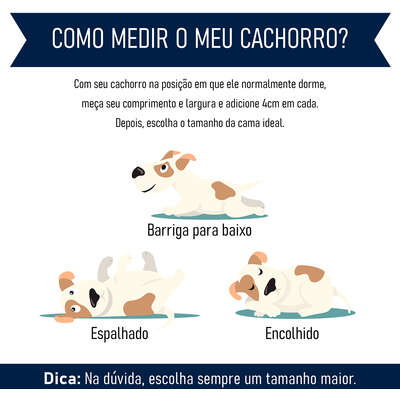 Cama Fábrica Pet Flat Cordoba Marinho para Cães e Gatos