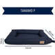 Cama Fábrica Pet Flat Cordoba Marinho para Cães e Gatos