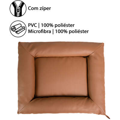 Cama Fábrica Pet Flat Cordoba Marrom para Cães e Gatos