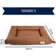 Cama Fábrica Pet Flat Cordoba Marrom para Cães e Gatos