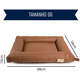 Cama Fábrica Pet Flat Cordoba Marrom para Cães e Gatos
