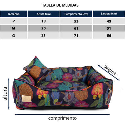 Cama Fábrica Pet Flor Noturna Preta para Cães e Gatos”