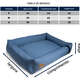 Cama Fábrica Pet Granada Azul para Cães e Gatos