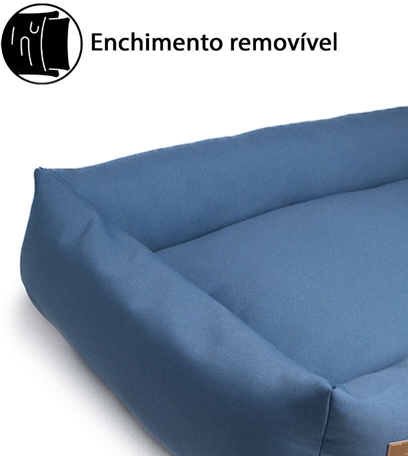 Cama Fábrica Pet Granada Azul para Cães e Gatos - Tam. P