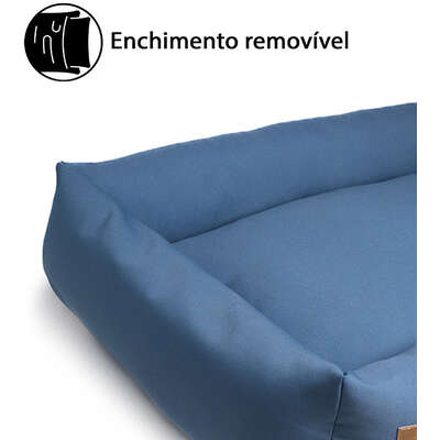 Cama Fábrica Pet Granada Azul para Cães e Gatos