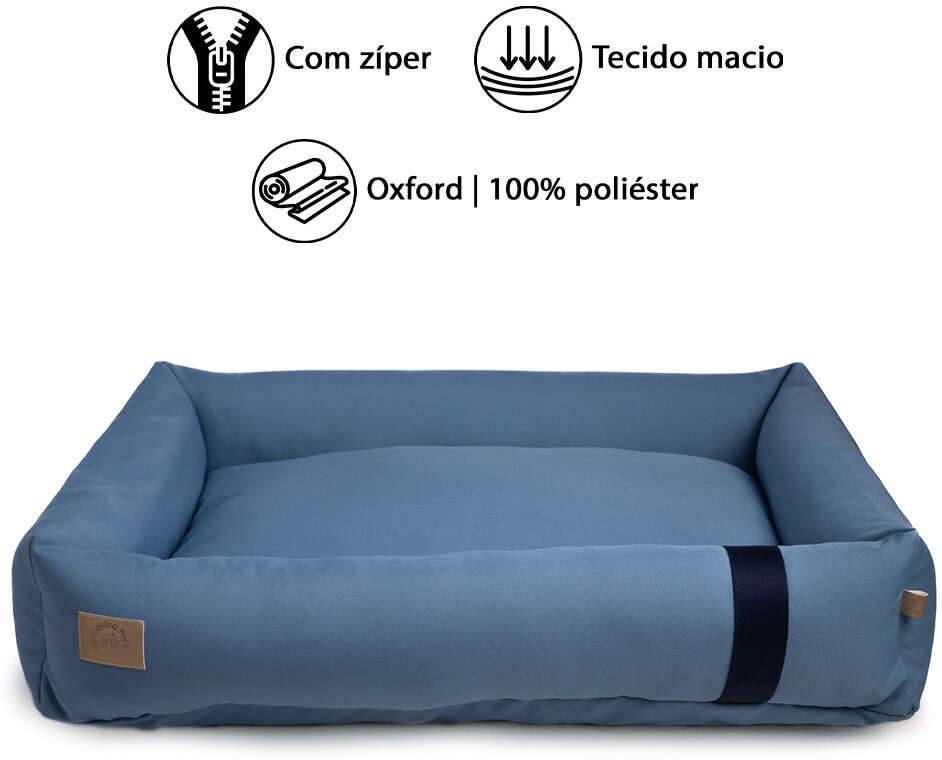 Cama Fábrica Pet Granada Azul para Cães e Gatos - Tam. P