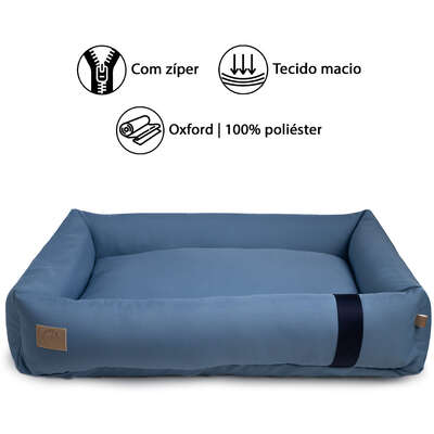 Cama Fábrica Pet Granada Azul para Cães e Gatos