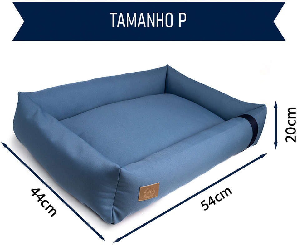 Cama Fábrica Pet Granada Azul para Cães e Gatos - Tam. P