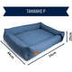 Cama Fábrica Pet Granada Azul para Cães e Gatos