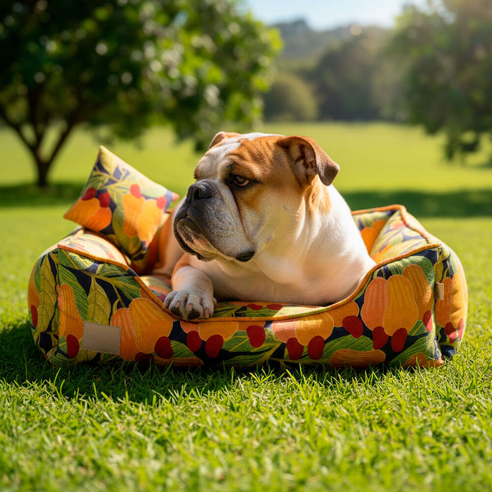 Cama Fábrica Pet Cajú Laranja para Cães e Gatos - Tam. G