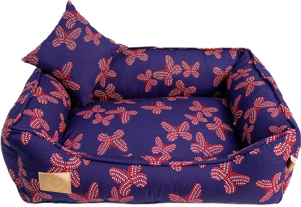 Cama Fábrica Pet Butterfly Marinho para Cães e Gatos - Tam. P